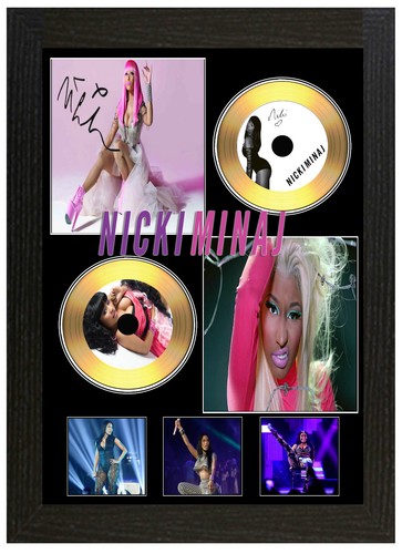 Nicki minaj signed framed - b,