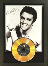 ELVIS PRESLEY SIGNED PHOTOGRAPH GOLD DISC COLLECTABLE MEMORABILIA GIFT mk10