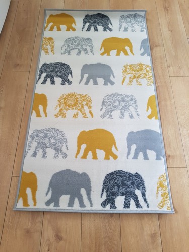 Kids elephant themed rug - kids, rug.