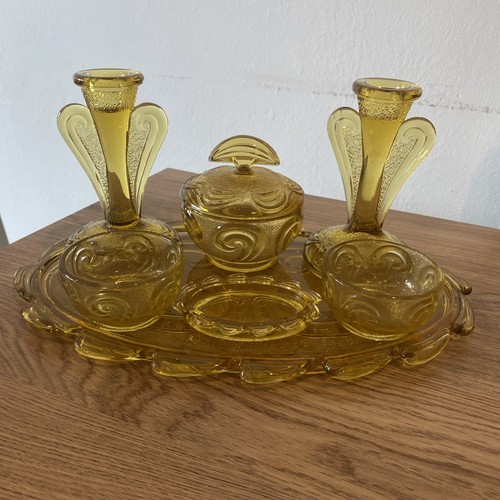 Vintage art deco bagley glass - vintage,