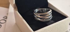 Pandora Silver Multi-Band Ring