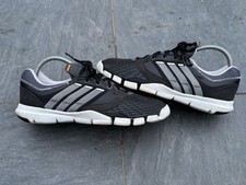 Mens UK 7 Adidas Adipure TR 360 Trainers Black Lightweight Running Gym Shoes vgc