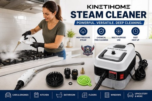 Kinetihome steam cleaner high - steam,