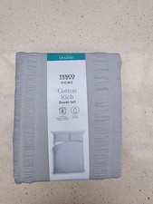Tesco Cotton Rich Duvet Set Double