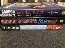 Gordon Ramsey bundle of 3 books the f word Sunday lunch 30 mins food Cook Book