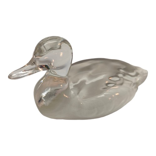 Fenton art glass - art, duck