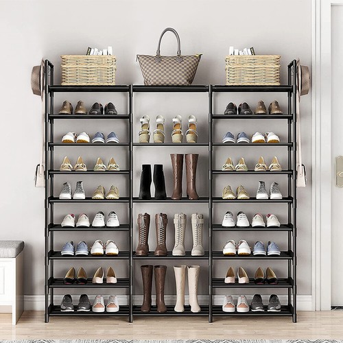 Tier metal shoe rack large - metal,