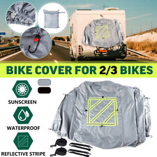 HTD Motorhome Caravan Campervan Lightweight Bike Cover 2-3 Bikes Carry Bags GREY