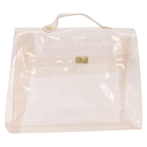 Hermes vinyl kelly hand bag - hermes,