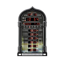 Wall Calendar Mosque Digital Islamic Clock Muslim Alarm Azan Prayer Remote