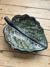 Gringo Green Leaf Mosaic Fruit Bowl Decorative Plate