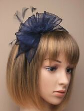 Navy Blue Fascinator Alice