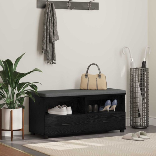 Hall bench black oak - black,