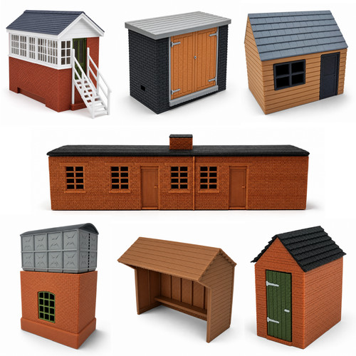 Model railway lineside - railway,