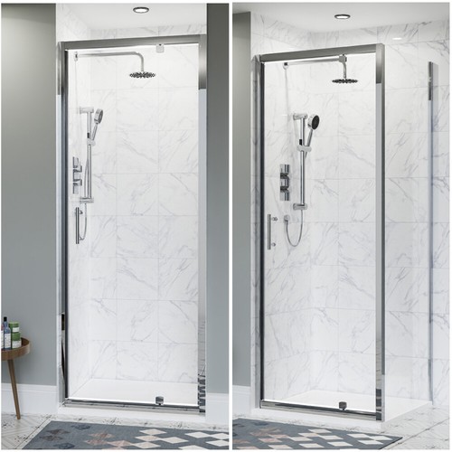 Pivot door shower enclosure - shower,