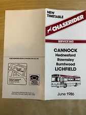 MIDLAND RED NORTH BUSES 862 TIMETABLE 1986