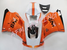 Orange White Black ABS Injection Fairing Kit for Ducati 748 996 916  1996-2002