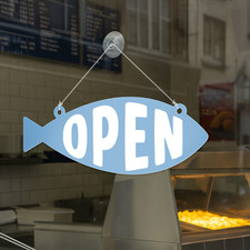 Fish shaped open closed - open, &