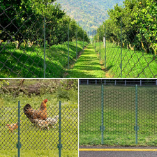 58.5 Inch Durable Metal Fence Post Pack of 5 for Garden and Outdoor Use