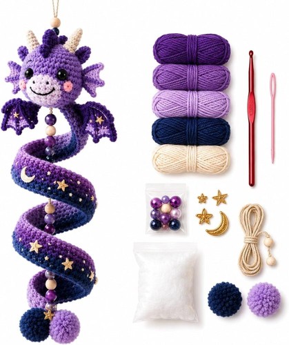 Dragon crochet kit - dragon,