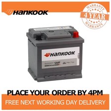 12V Car Battery, Type 063H, Hankook MF54459, 44Ah 390CCA Sealed Calcium