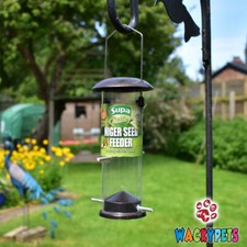 SUPA METAL NIGER SEED FEEDER & 500G NYJER SEED for Wild Birds