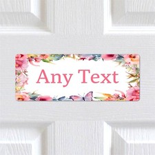 Personalised pink floral - personalised,