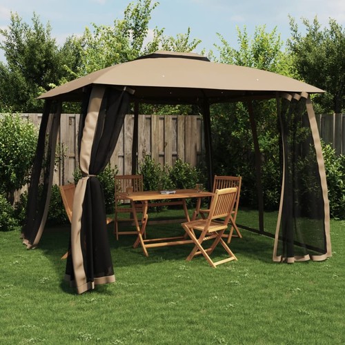 Gazebo with double - double, roof