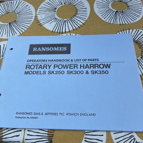 Ransomes rotary power - , harrow