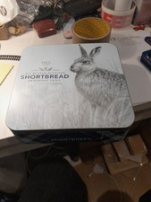 Collectable Tin M&S Food Scottish Shortbread Empty Hare Design Blue