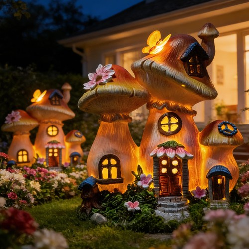 Solar fairy garden statue - solar,