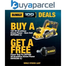 Dewalt DCP580N 18v XR Cordless Brushless Planer Bare + Dust Bag