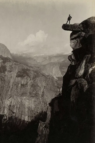 Man glacier point - man,