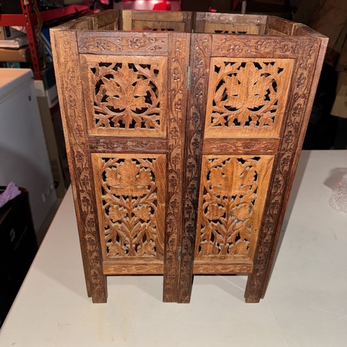 Carved wooden table base - wooden,