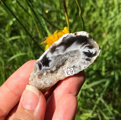 Agate geode druzy mini cluster - agate,