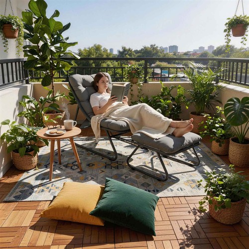 Sun lounger garden reclining - lounger,