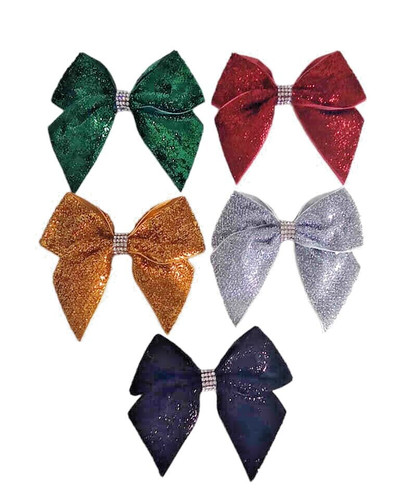 Christmas hair bow alligator - hair,