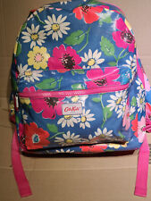 Cath Kidston Medium Backpack Floral BLue OiL Cloth