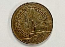 1896 Blackpool Gigantic Wheel Dismantled Medal/ Coin
