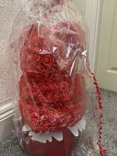 Rose Bud Bear 14-inch Tall