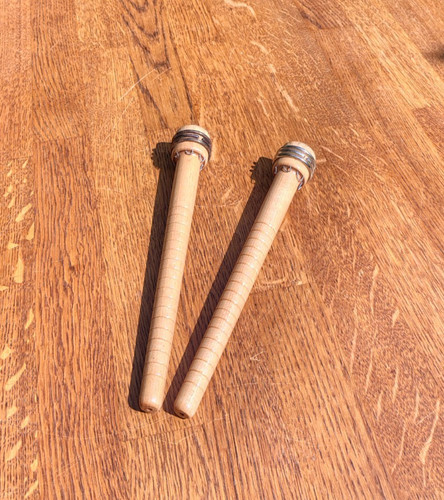 Vintage wooden pirn bobbins - pirn,