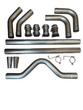 UNIVERSAL EXHAUST CAT BACK PIPE KIT 3" STAINLESS STEEL EXHAUST PIPING