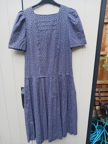 Laura ashley drop waist - waist, navy