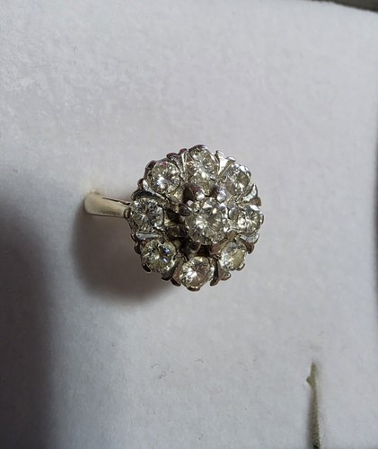Ladies diamond cluster ring - ladies,