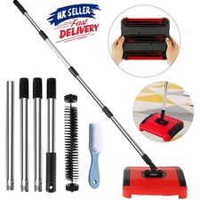 Speedsweep Carpet Sweeper, Manual with Wide Cleaning Path Multi-functional