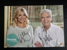 ITV This Morning: Phillip Schofield and Holly Willoughby Signed Photo Promo Card