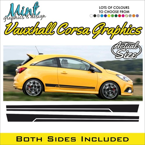Vauxhall corsa side - side, stripes