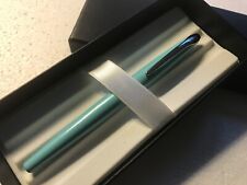 BNIB CROSS ATX ROLLERBALL PEN IN A BEAUTIFUL PEARLESCENT TEAL FINISH,CHROME TRIM