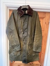 Stunning Vintage Barbour Wax Border C38  Medium Jacket In Perfect Condition