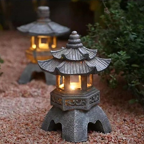 Solar garden lantern zen - garden,